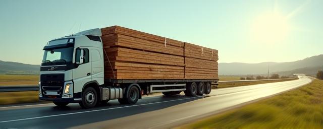 GPS-tracked delivery truck