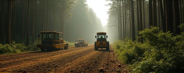 Selective harvesting in Victorian forest